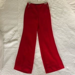 EUC white house black market red trousers